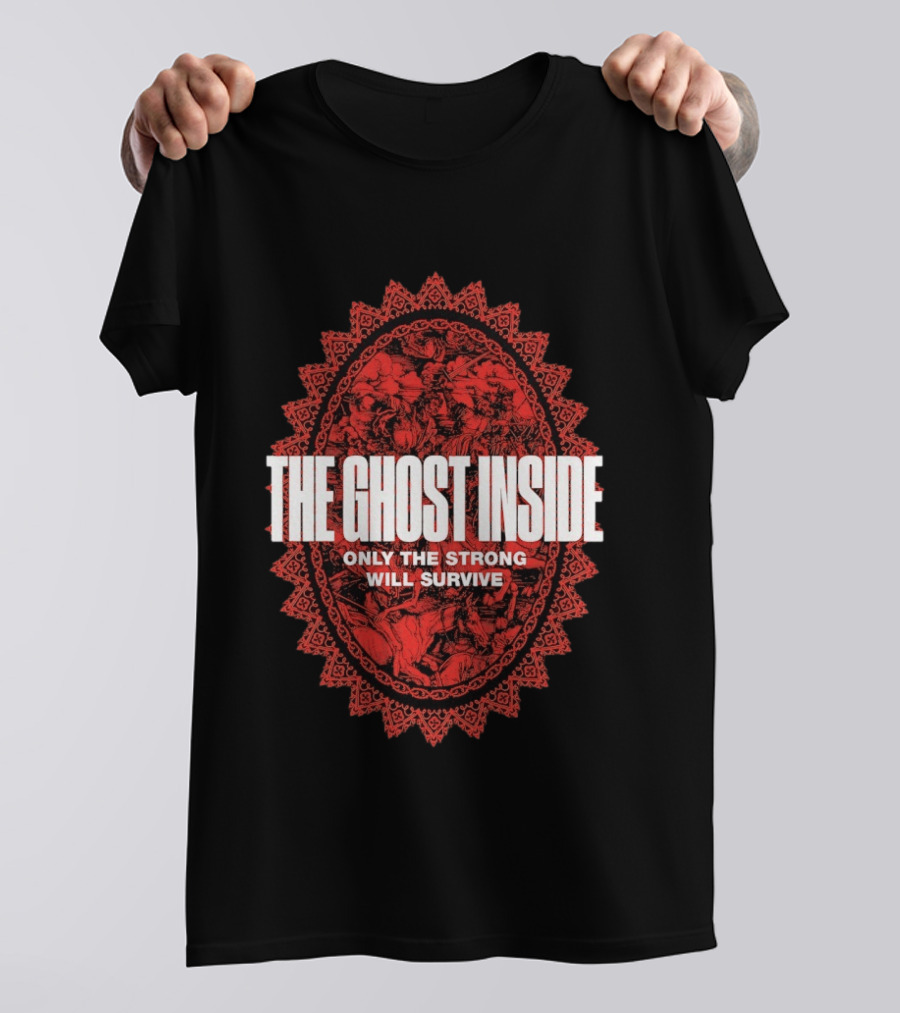 The Ghost Inside Only The Strong Will Survive Red Oval T-Shirt