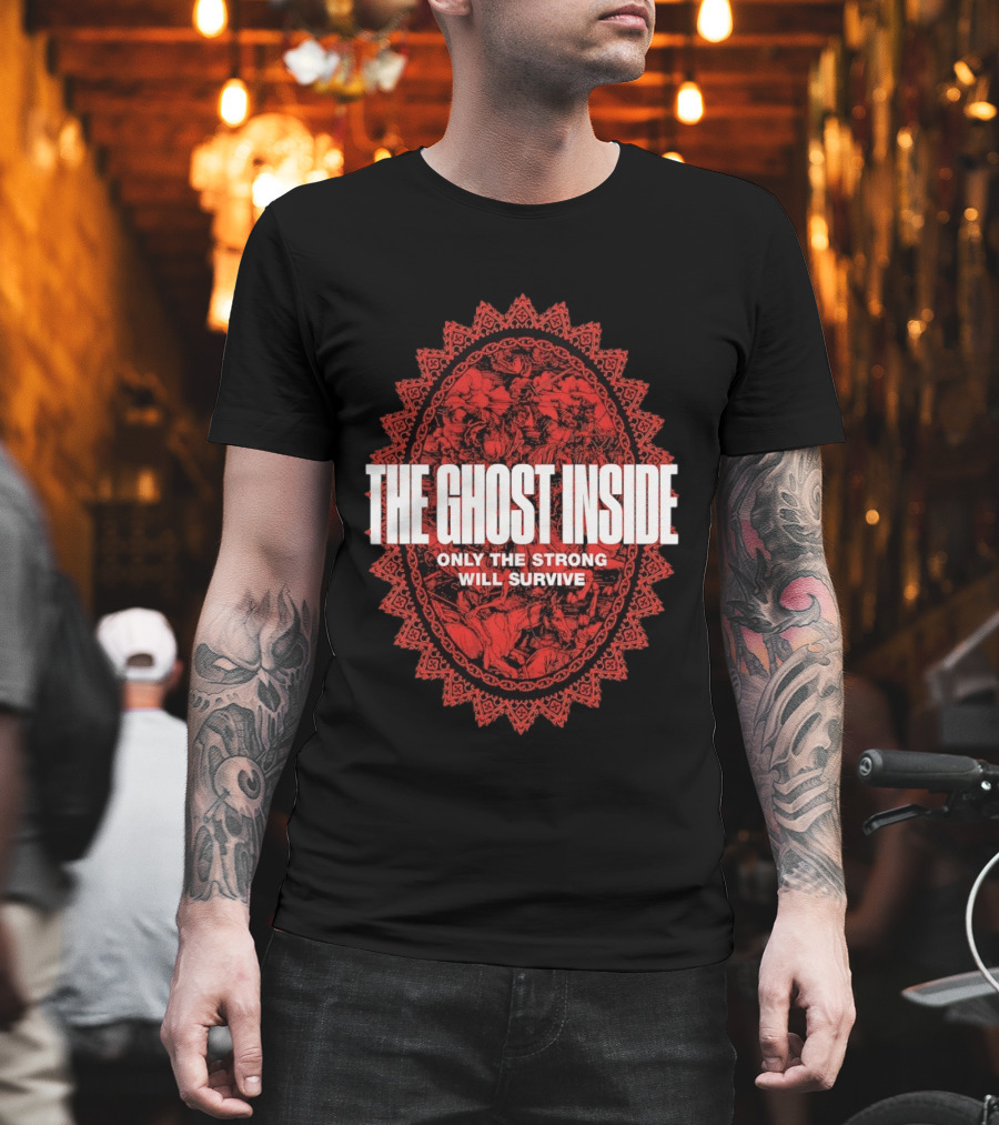 The Ghost Inside Only The Strong Will Survive Red Oval T-Shirt