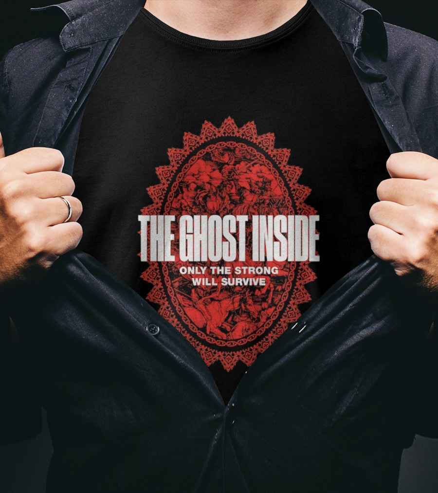 The Ghost Inside Only The Strong Will Survive Red Oval T-Shirt