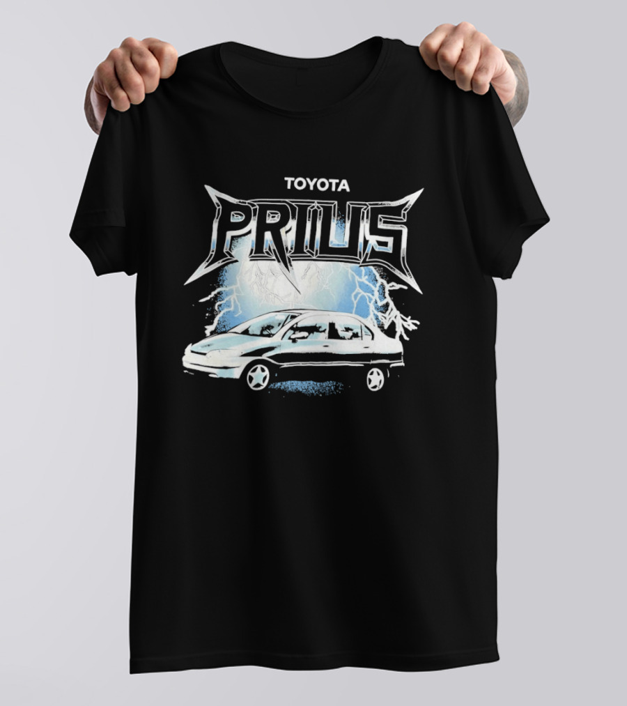 Toyota Prius Lightning Bolt Metal T-Shirt