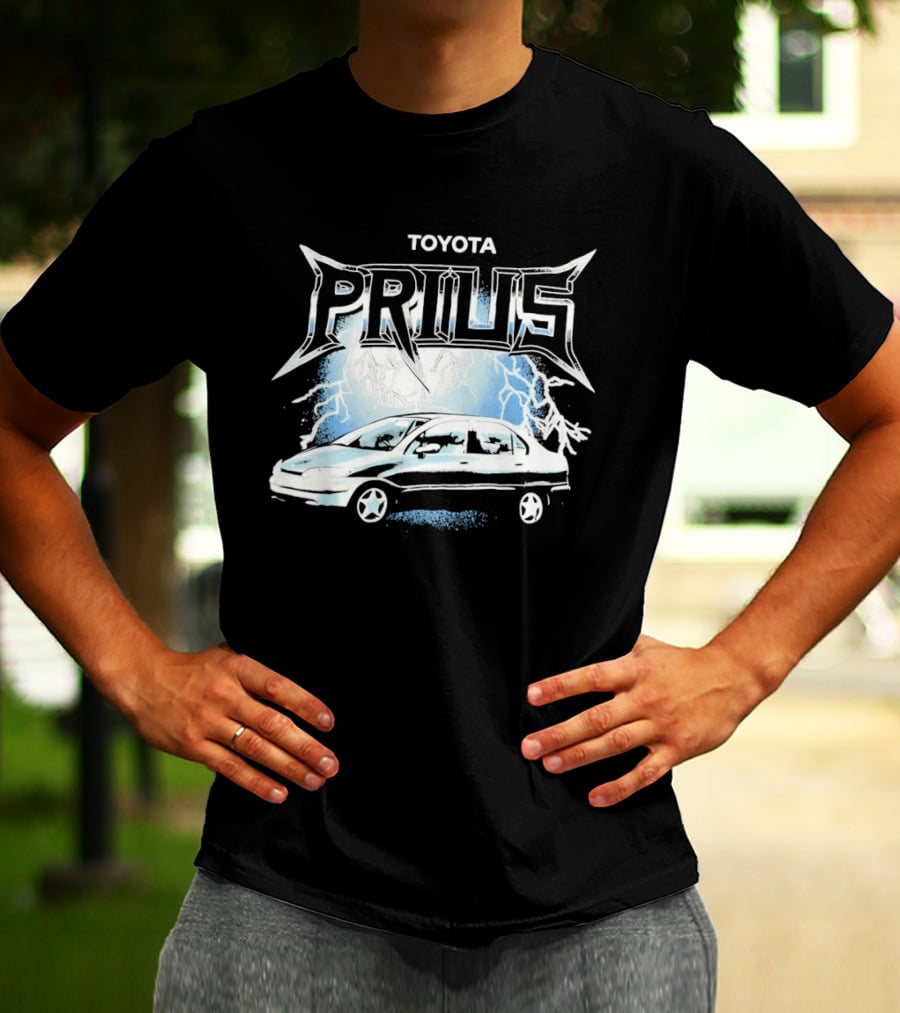 Toyota Prius Lightning Bolt Metal T-Shirt