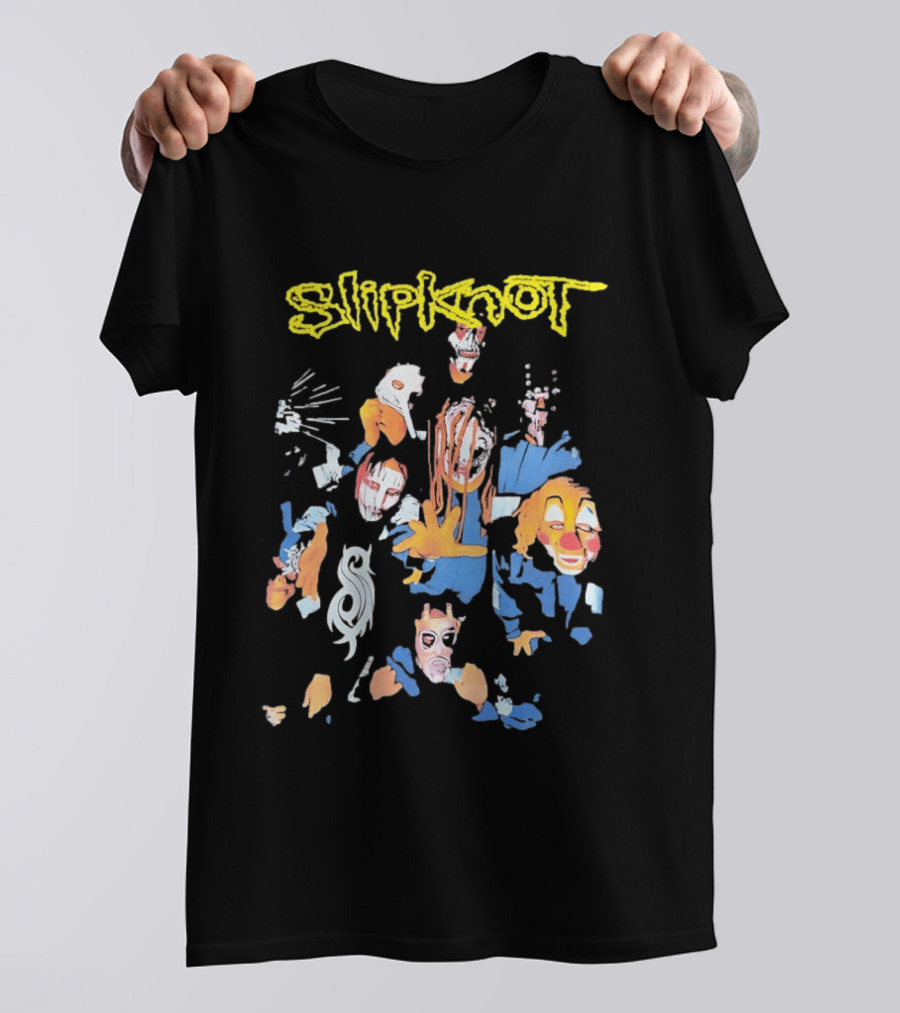 Slipknot Band Members Iowa Era Self Titled Debut Album Masks T-Shirt