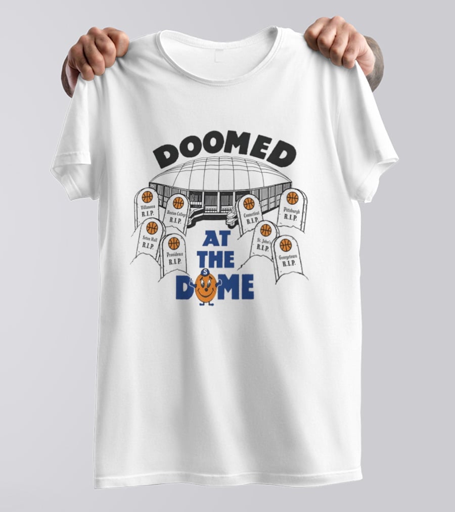 Doomed At The Dome Basketball Arena With Tombstones RIP T-Shirt