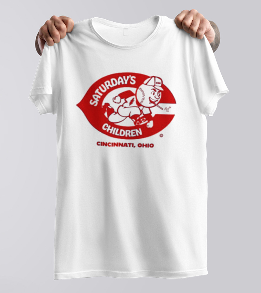 Saturday's Children Cincinnati Ohio Baseball T-Shirt