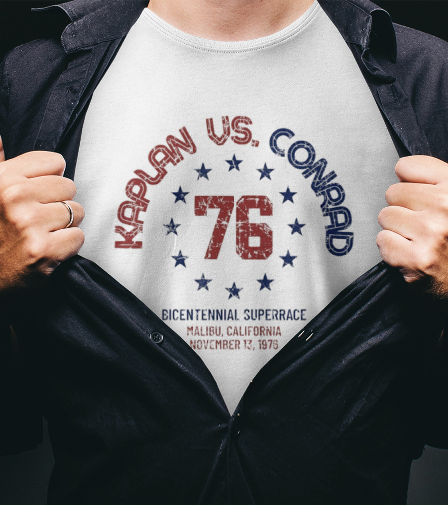 Kaplan Vs Conrad 76 Bicentennial Superrace Malibu California November 13 1976 T-Shirt