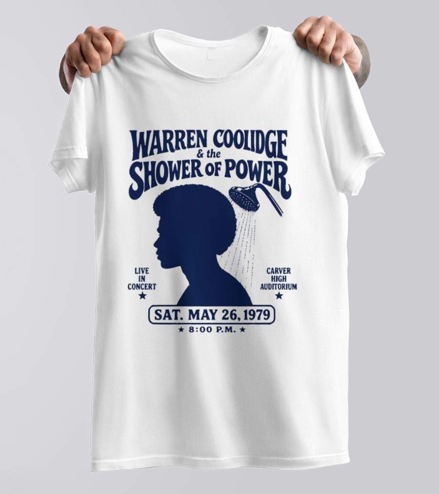 Warren Coolidge & The Shower Of Power Live In Concert Carver High Auditorium Sat May 26 1979 8:00 P.M. T-Shirt