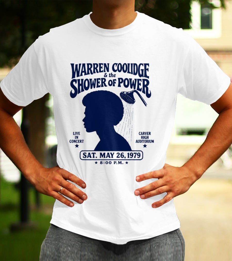 Warren Coolidge & The Shower Of Power Live In Concert Carver High Auditorium Sat May 26 1979 8:00 P.M. T-Shirt