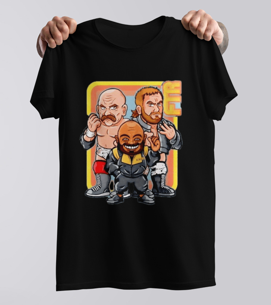 AEW Big Stoke FTR Wrestling Stable Cartoon Characters T-Shirt