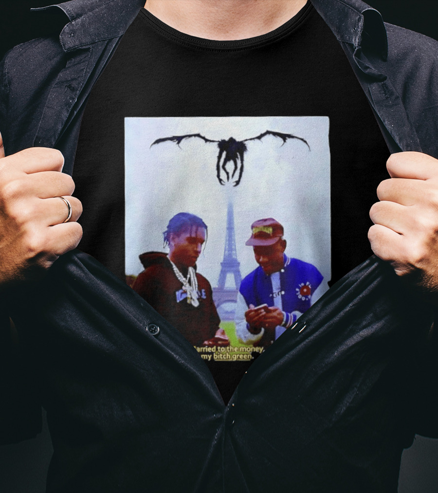 ASAP Rocky Tyler The Creator Eiffel Tower Married To The Money My Bitch Green T-Shirt
