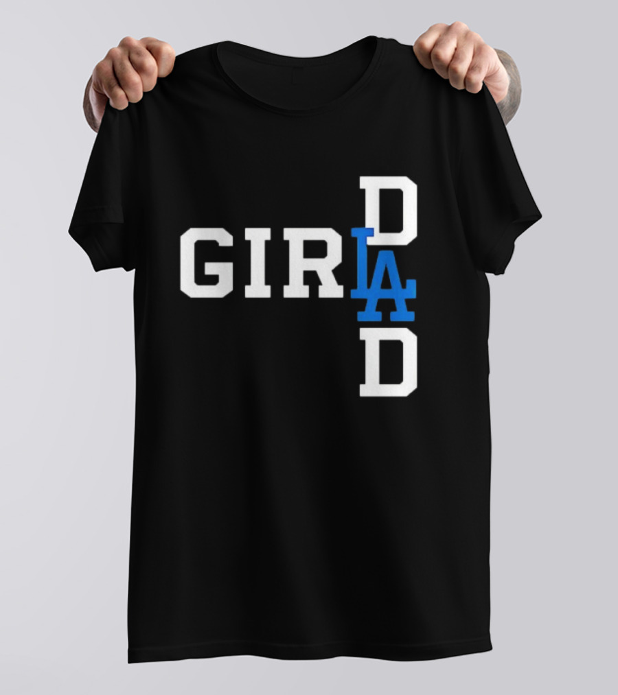 Los Angeles Dodgers MLB Girl Dad Baseball T-Shirt