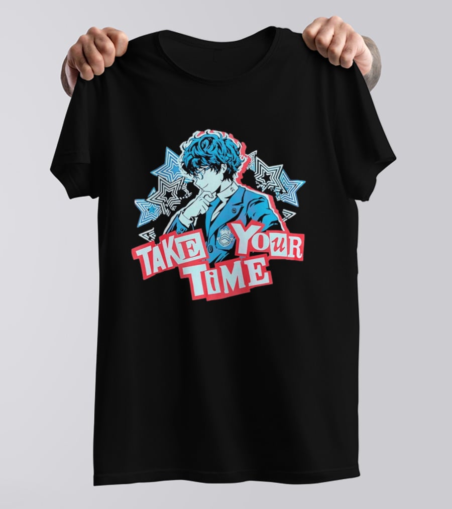 Persona 5 Joker Take Your Time Stars T-Shirt