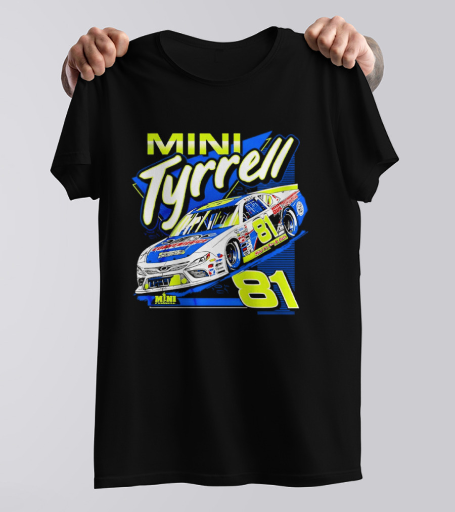 Mini Tyrrell 81 Nascar Racing Car Ts Tin Auto T-Shirt