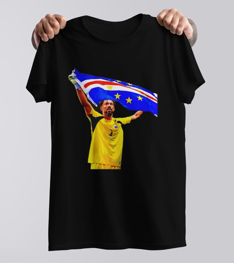 Vozinha Cape Verde Football Team Flag Celebration T-Shirt