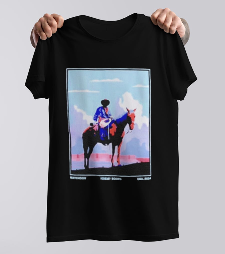 Dog Cowboy By Jeremy Booth USA 2024 T-Shirt