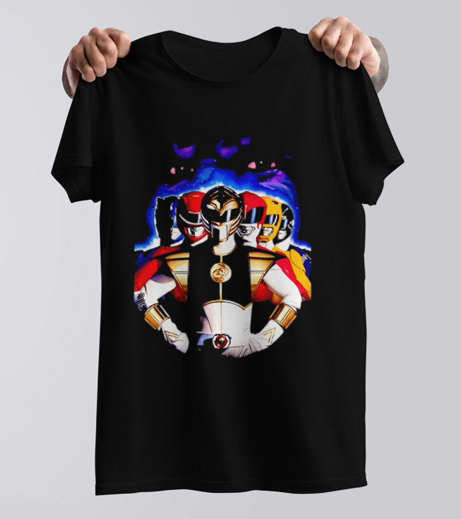 Power Rangers White Ranger Mighty Morphin Team Legacy T-Shirt
