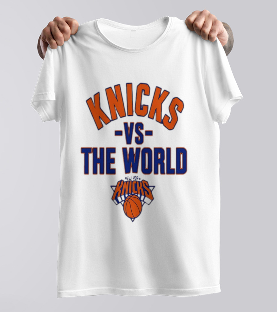 Knicks Vs The World Basketball New York Knicks T-Shirt