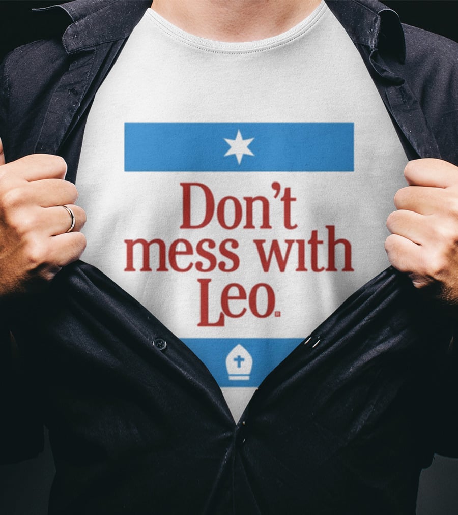 Don't Mess With Leo Star And Cross T-Shirt