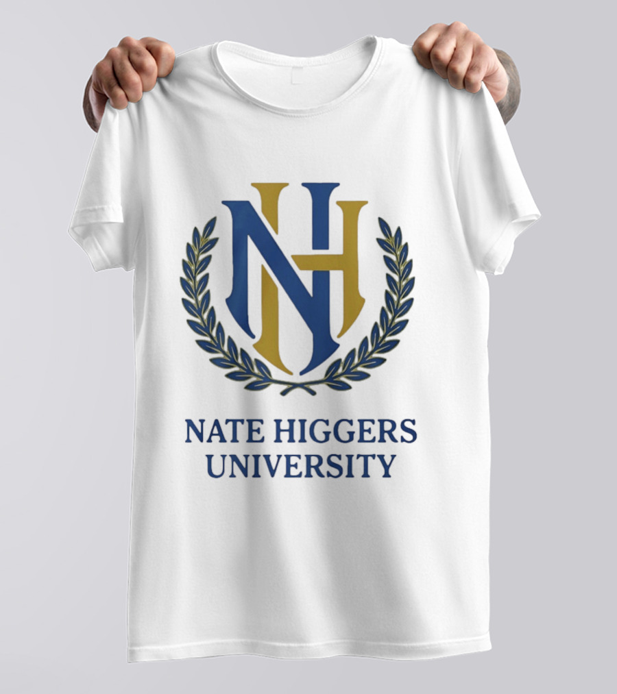 NH University Monogram Crest Laurel T-Shirt