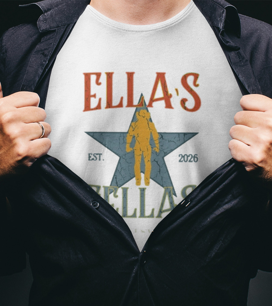Ella's Fellas Star USA Est 2026 Dandelion T-Shirt