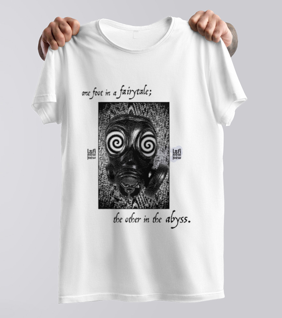 One Foot In A Fairytale The Other In The Abyss Hypnotic Spiral Eyes Face T-Shirt