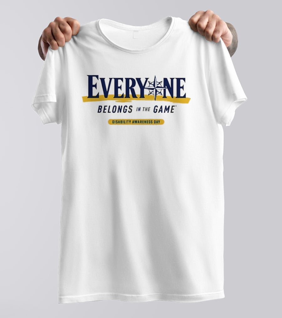 Everyone Belongs In The Game Disability Awareness Day Event Promotion T-Shirt