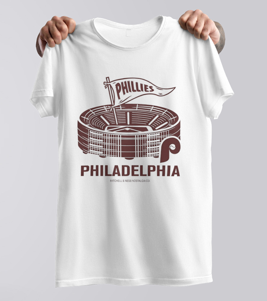 Philadelphia Phillies Stadium Pennant Retro Baseball Fan T-Shirt