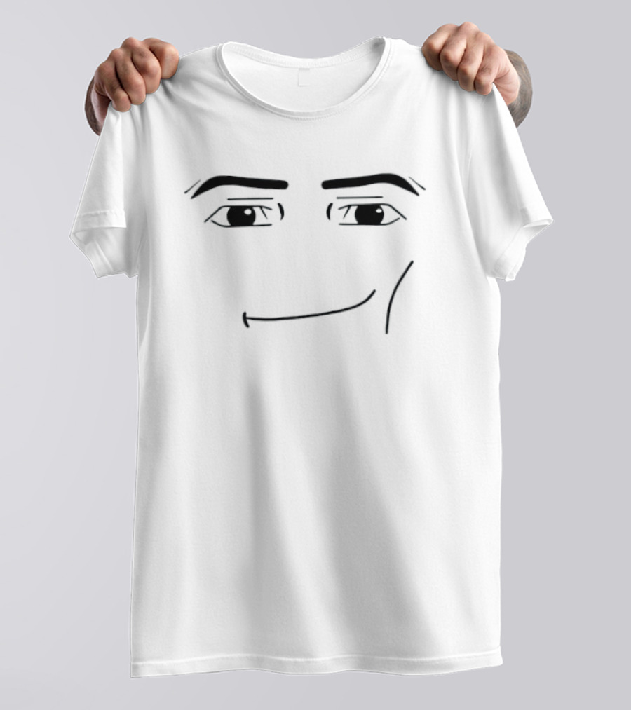 Roblox Meme Avatar Man Face Gaming Expression T-Shirt