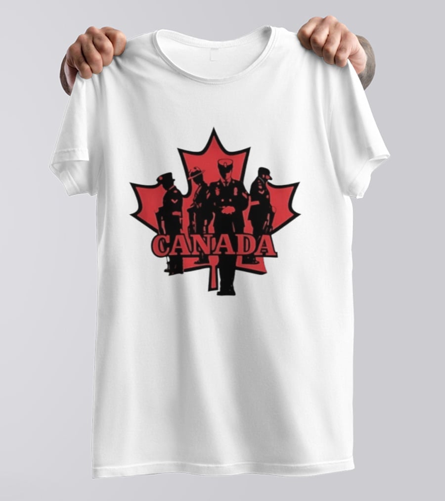Canada Maple Leaf Uniformed Figures T-Shirt
