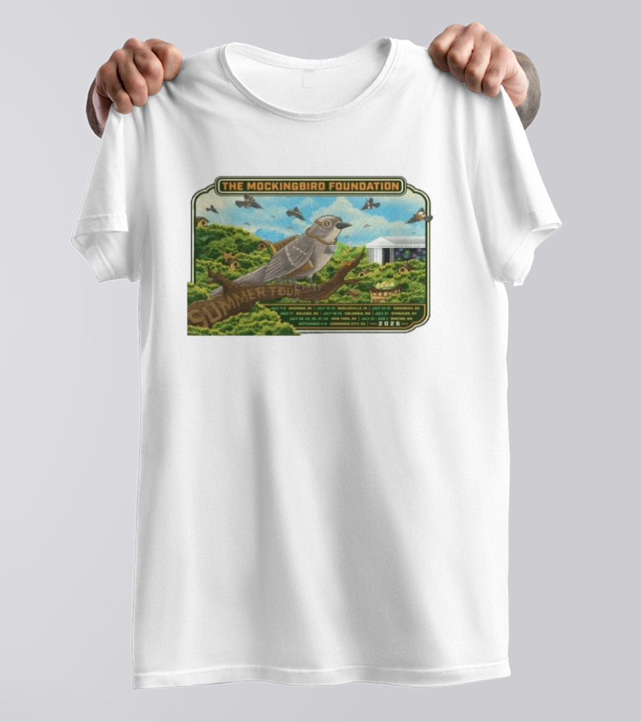 The Mockingbird Foundation Summer Tour 2026 Madison Noblesville Alpharetta Portland George Syracuse Boston T-Shirt