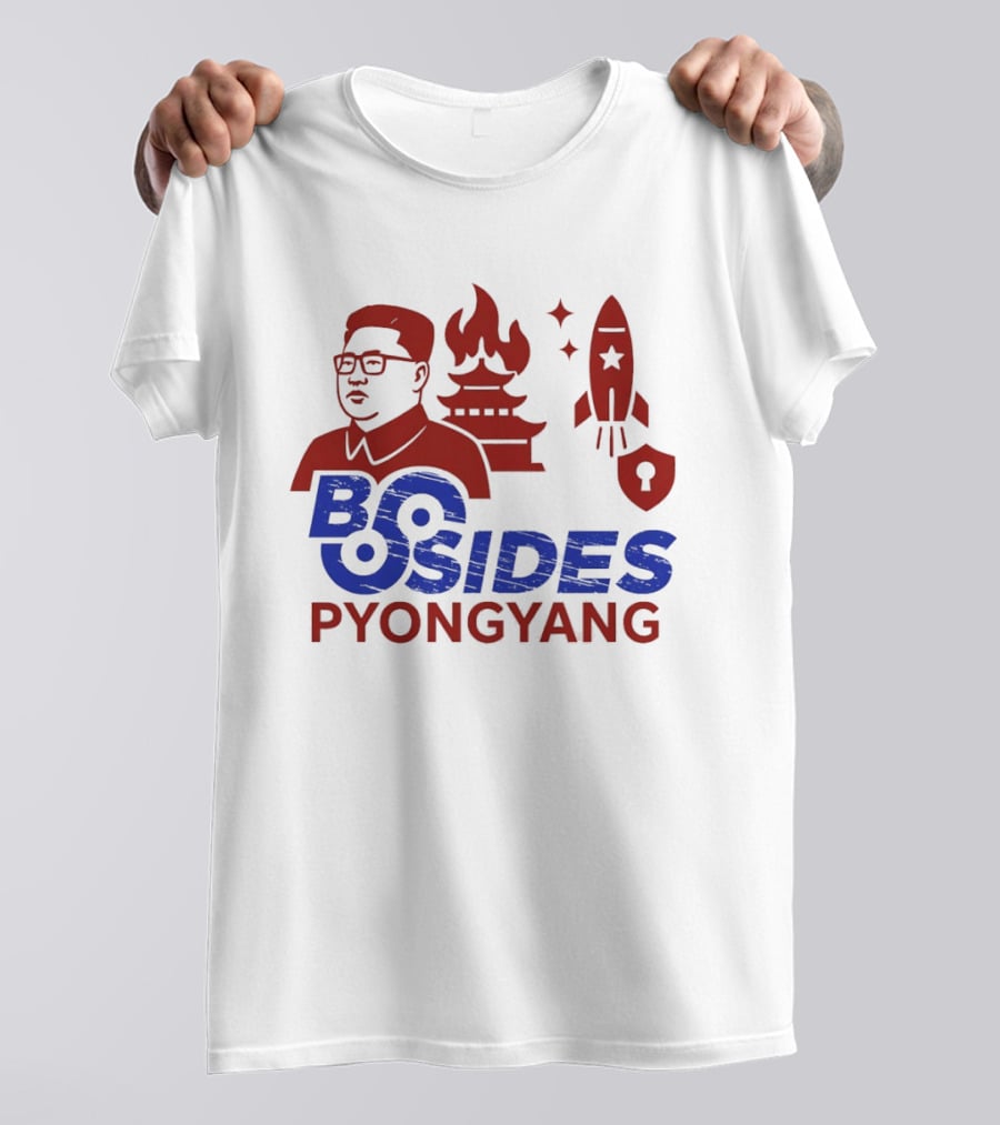 Kim Jong Un BSides Pyongyang Rocket Security Pagoda Shield Star T-Shirt