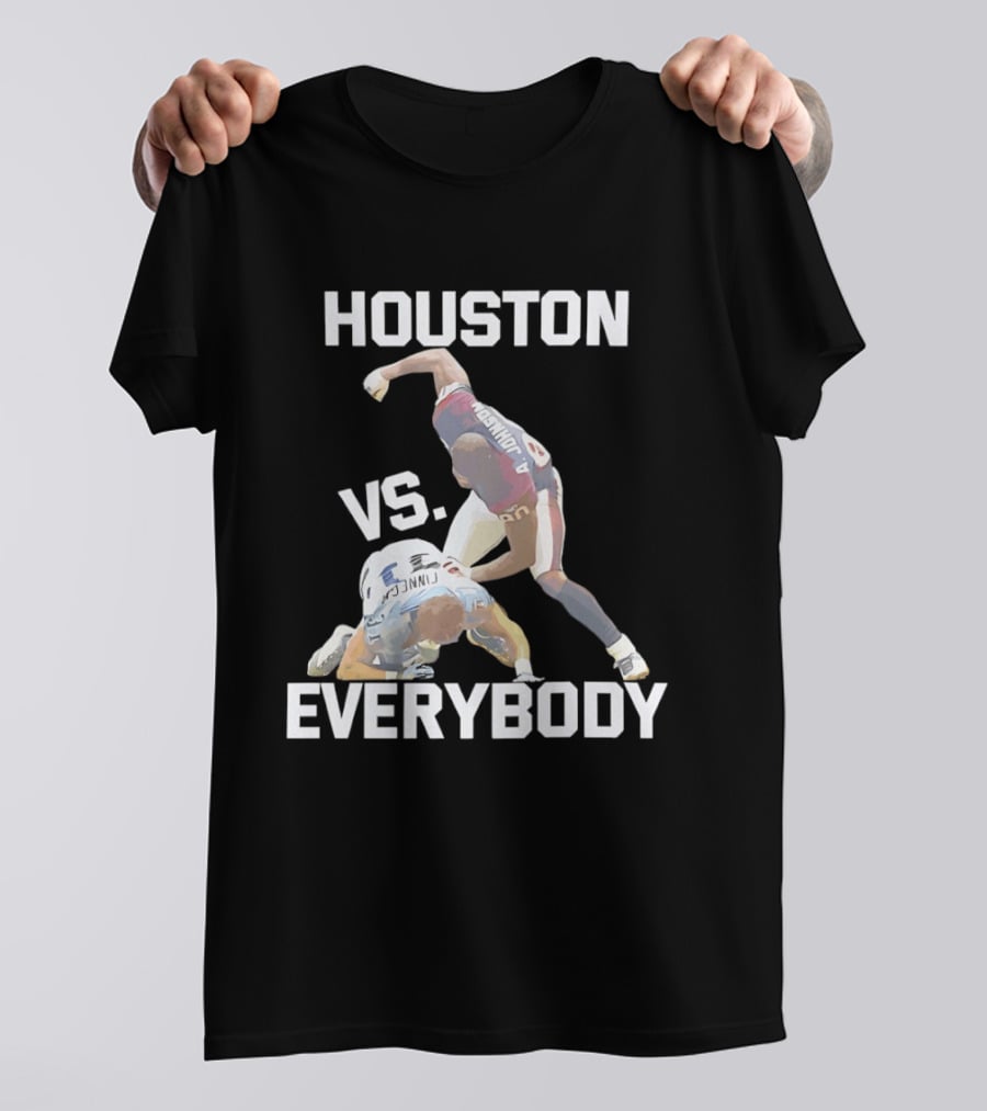 Houston Andre Johnson Vs Cortland Finnegan Everybody Texans Football Rivalry T-Shirt