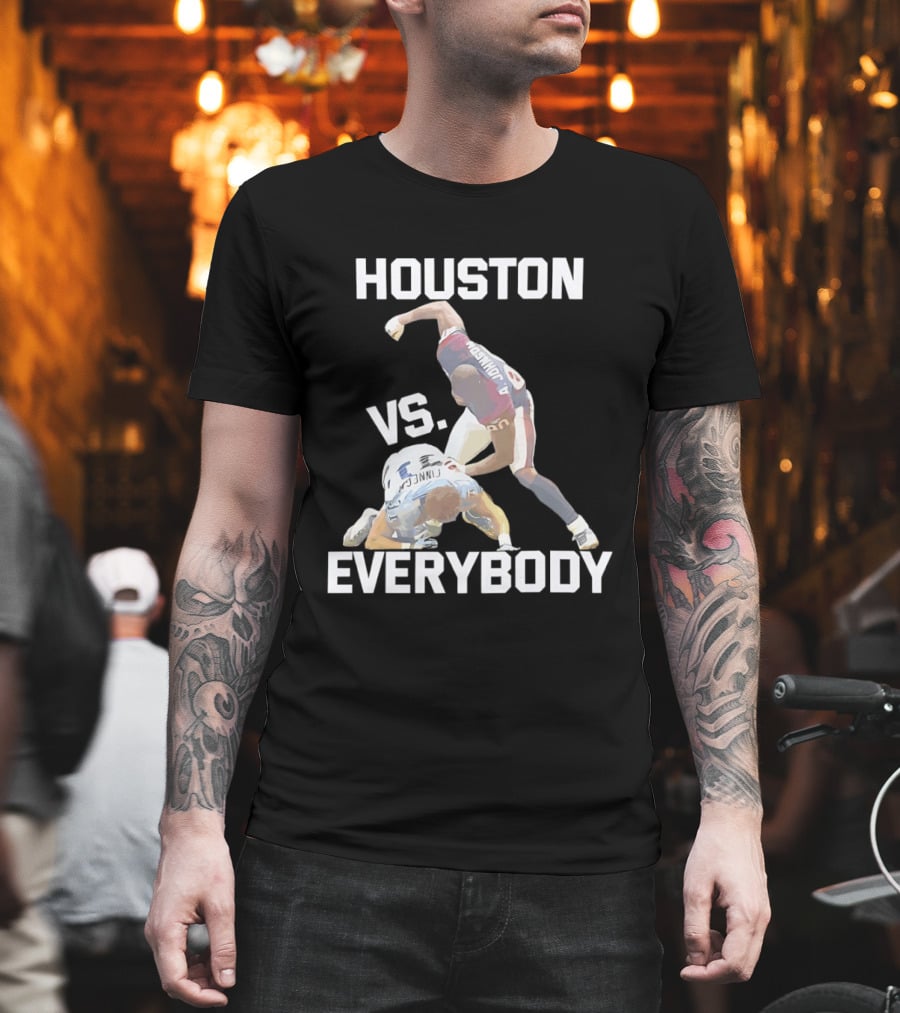 Houston Andre Johnson Vs Cortland Finnegan Everybody Texans Football Rivalry T-Shirt