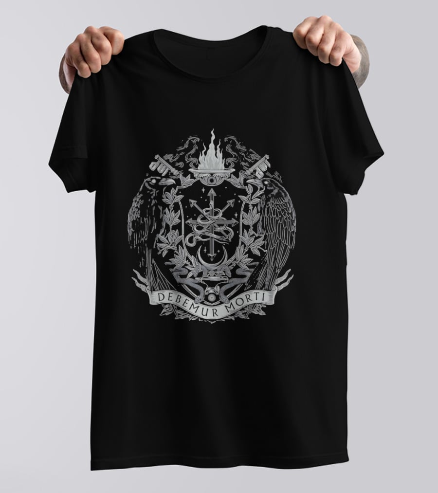 Debemur Morti Crest Ravens Snake Fire T-Shirt