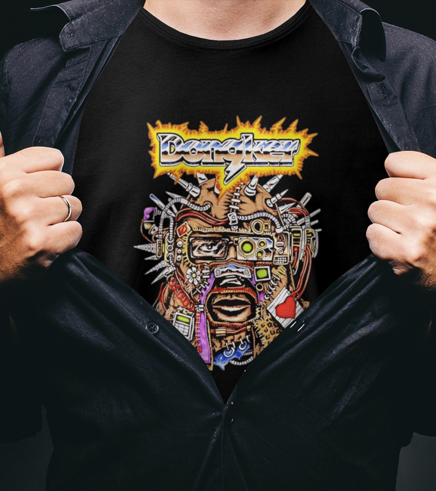 Dongkey Cybernetic Mask Cyberpunk Futuristic Headgear T-Shirt