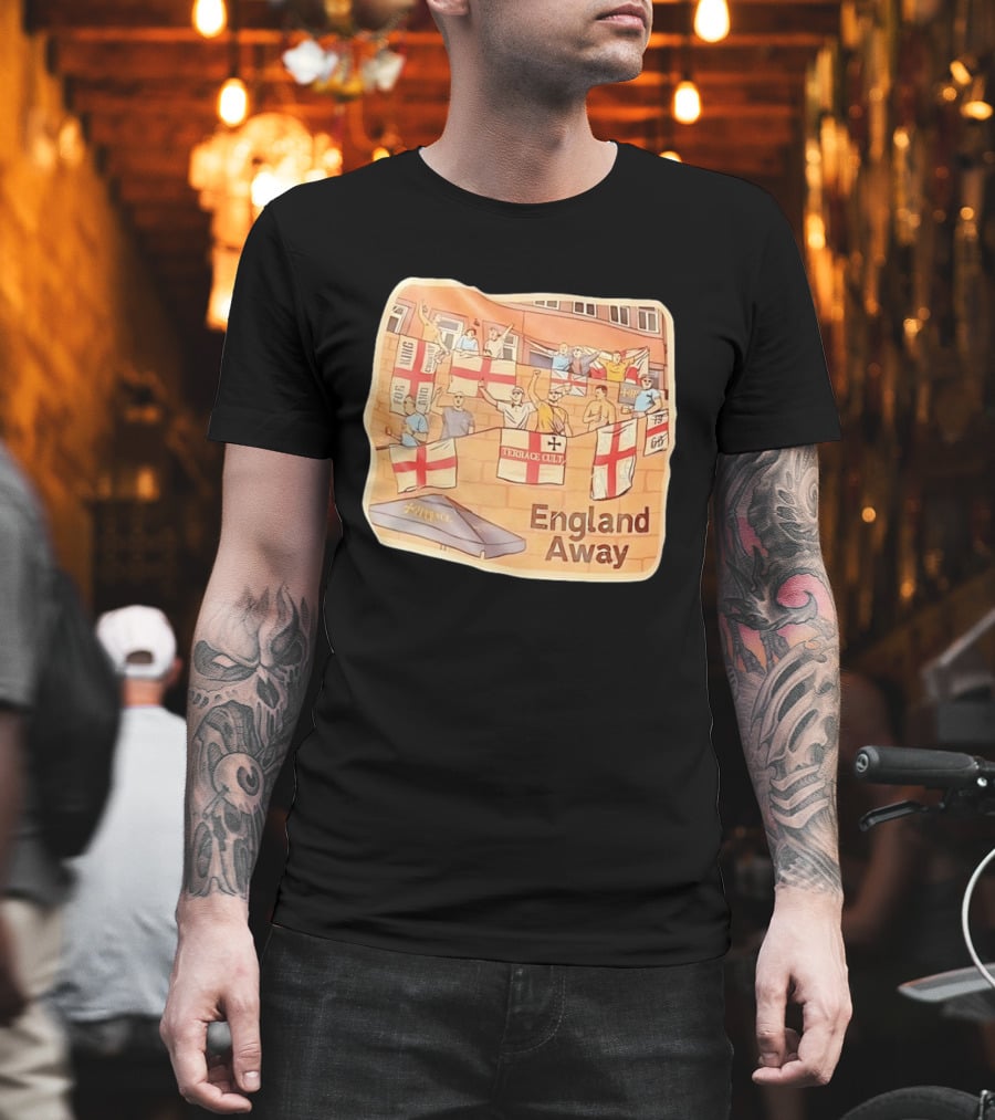 England Away Terrace Cult For King And Country Flag T-Shirt