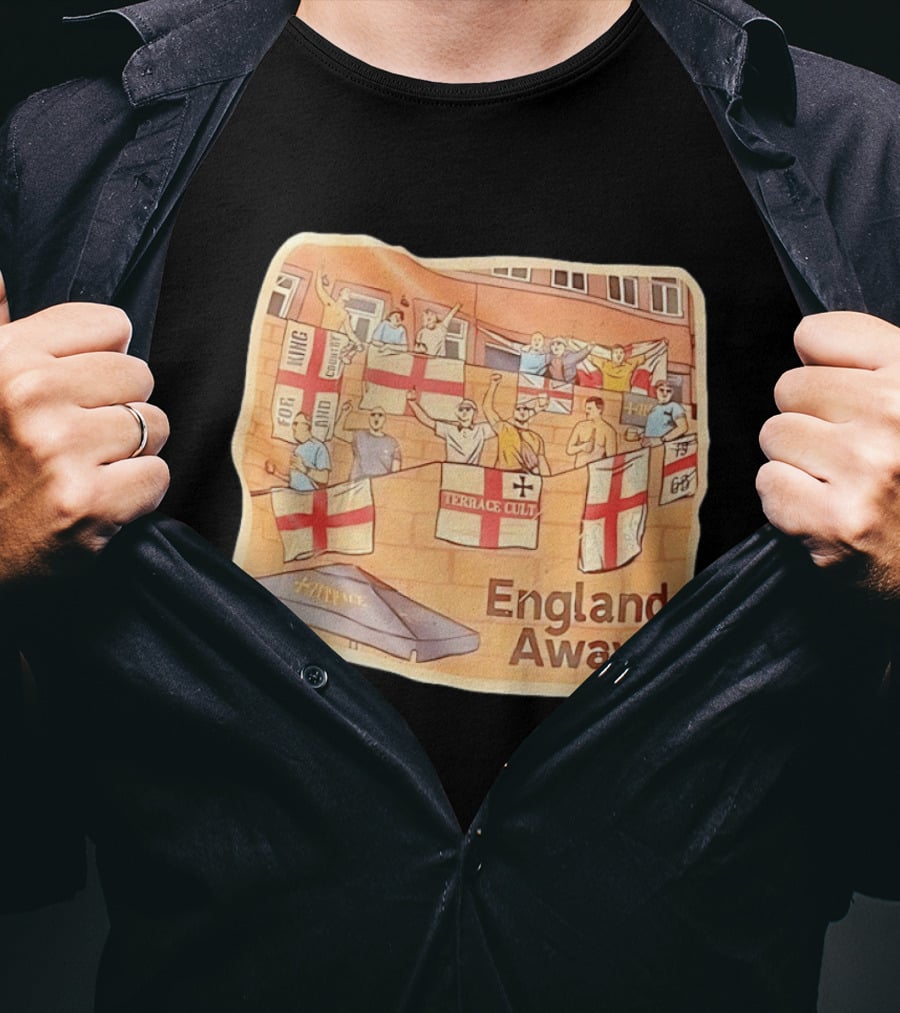 England Away Terrace Cult For King And Country Flag T-Shirt