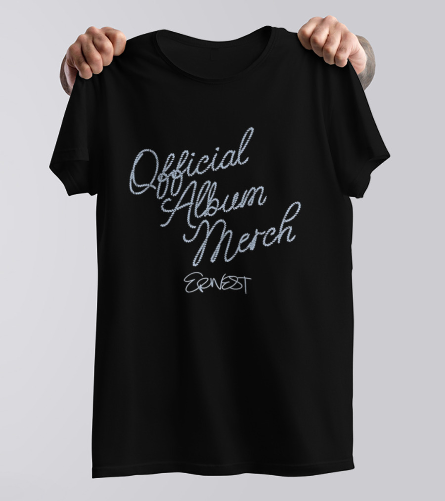 Official Album Merch Ernest Rope Font T-Shirt