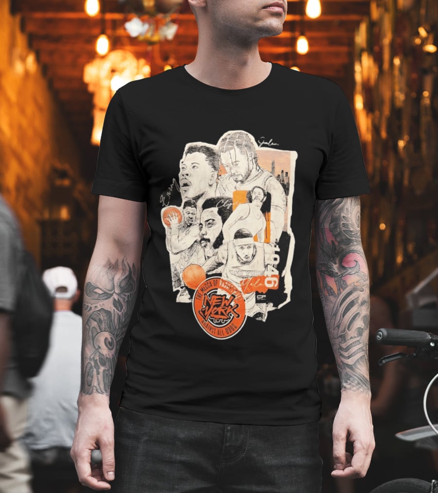 Ewing Jalen Clyde Melo New York Knicks The Mecca Of Basketball 1946 Against All Odds T-Shirt