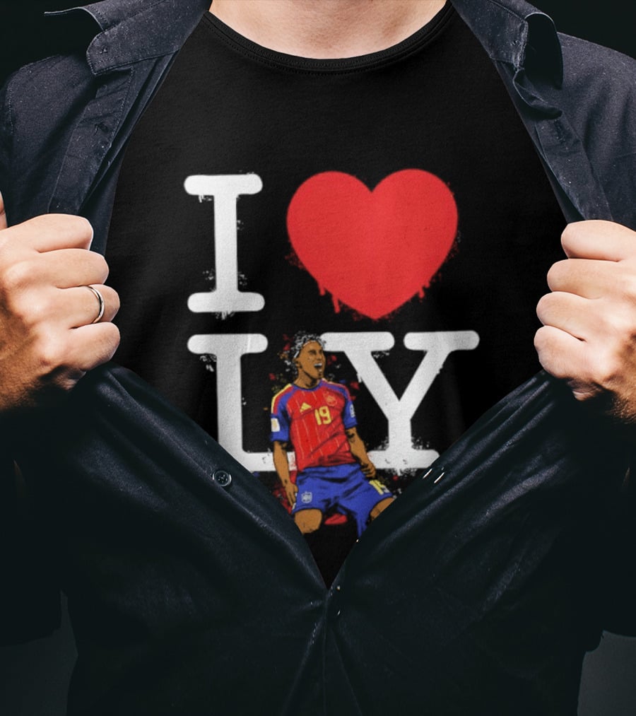 I Love Lamine Yamal Spain National Football Team 19 T-Shirt