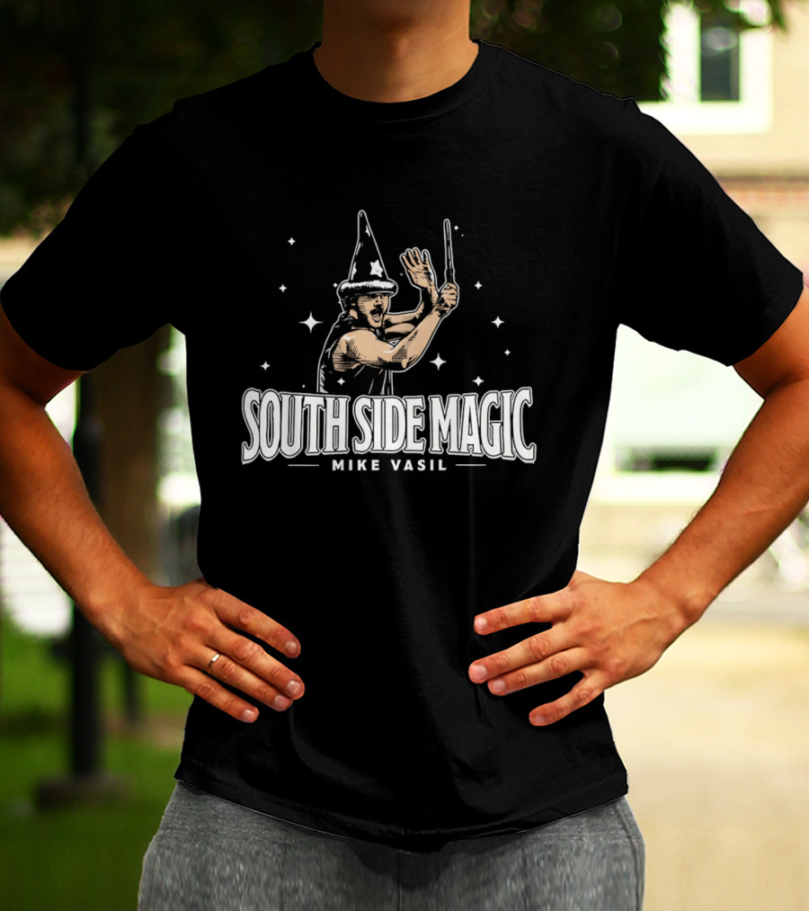 South Side Magic Mike Vasil Wizard Wand T-Shirt