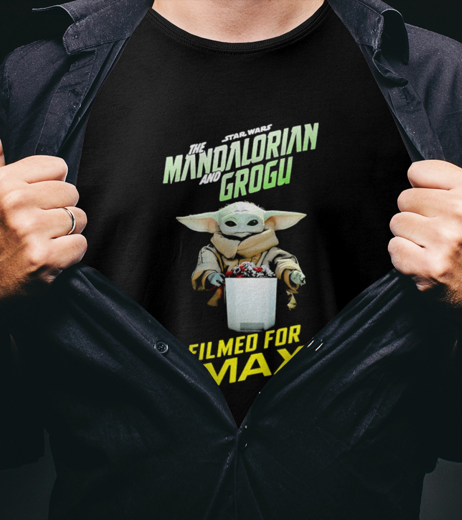 The Mandalorian And Grogu Filmed For IMAX Bucket Scene T-Shirt