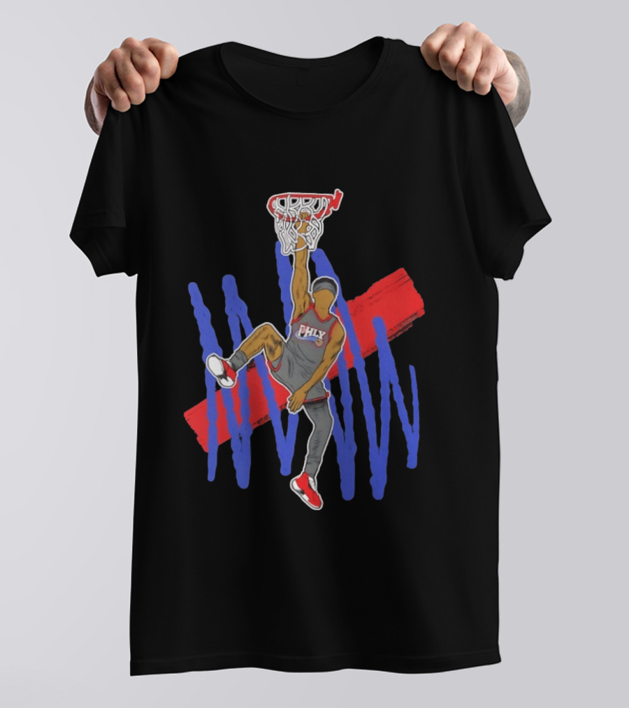 FHLY Basketball Dunk Athlete V J Edgecombe Highlight Action T-Shirt
