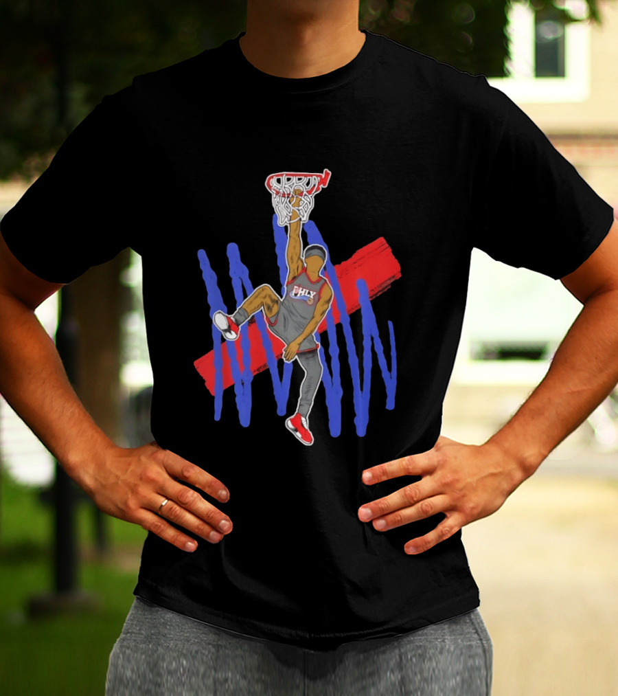 FHLY Basketball Dunk Athlete V J Edgecombe Highlight Action T-Shirt