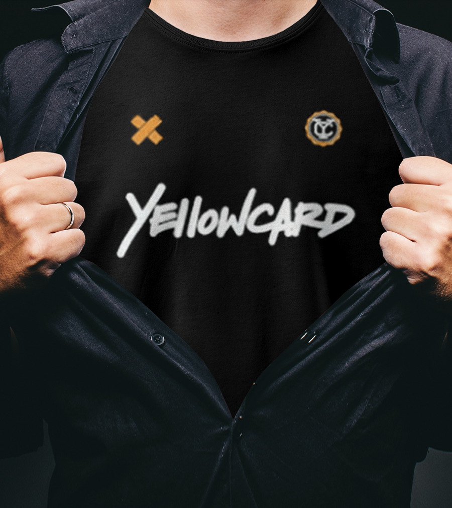 Yellowcard Better Days 26 White Text Band Name X O T-Shirt