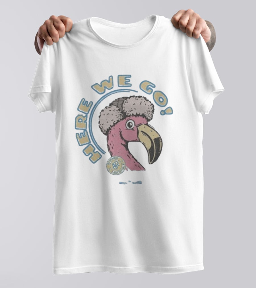 Here We Go Flamingo AJR Brothers Pink Bird Winter Hat T-Shirt