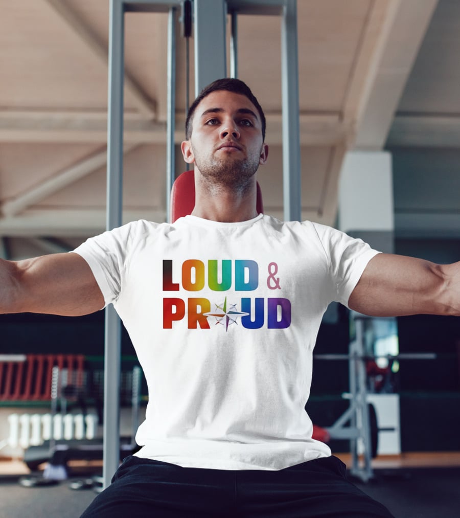 Loud And Proud Pride Rainbow Compass T-Shirt