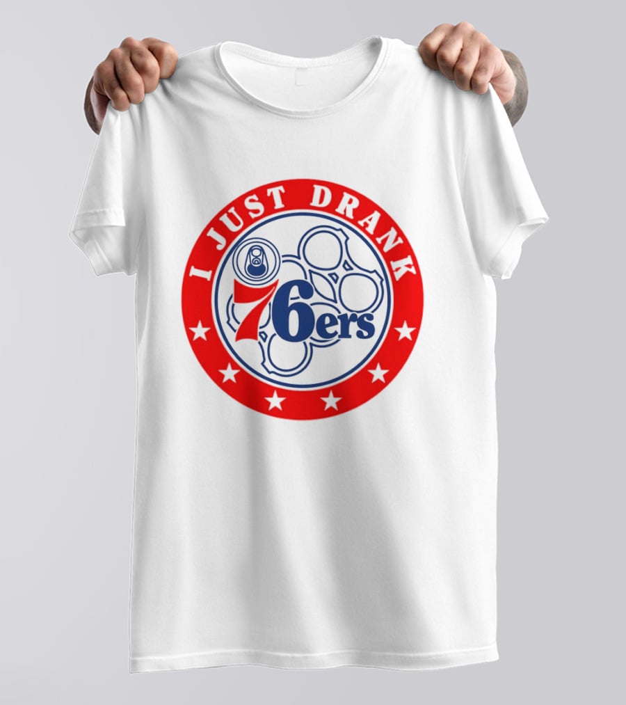 Philadelphia 76ers I Just Drank Beer Ring Stars T-Shirt
