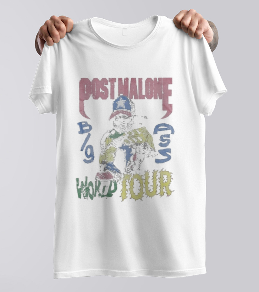 Post Malone Celebrate USA 4th Of July 2026 Big Ass World Tour B/9 World Four T-Shirt