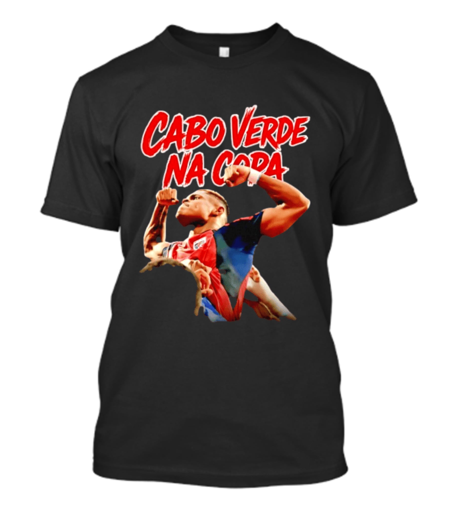 Cabo Verde Na Copa Cape Verde National Football Team Fan Pride Hélio Varela T-Shirt