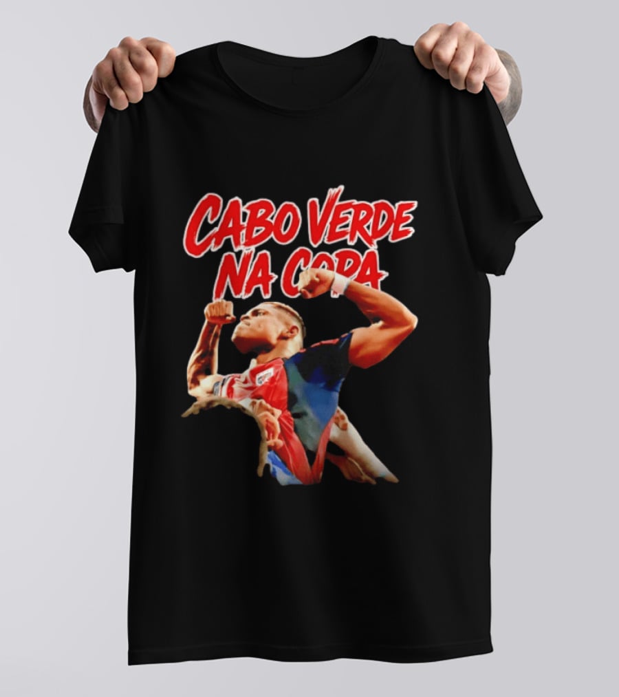 Cabo Verde Na Copa Cape Verde National Football Team Fan Pride Hélio Varela T-Shirt